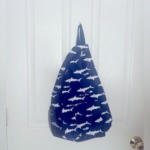 Dream Power Blue/White Shark Sling Bag - NWOT